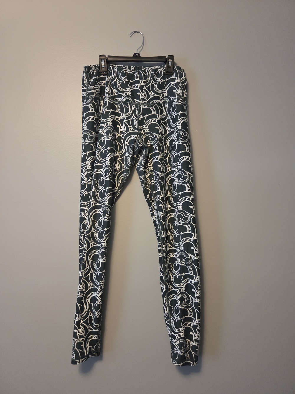 Green And White MSU legging